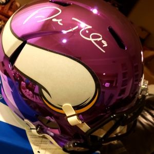 - WoW!♡♡♡! Adam Theilen replica Chrome Autographed Helmet